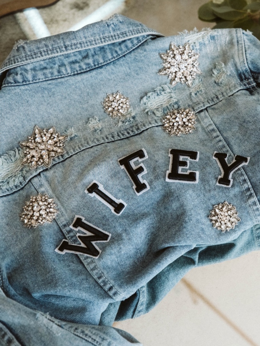 "WIFEY" BRIDAL DENIM JACKET